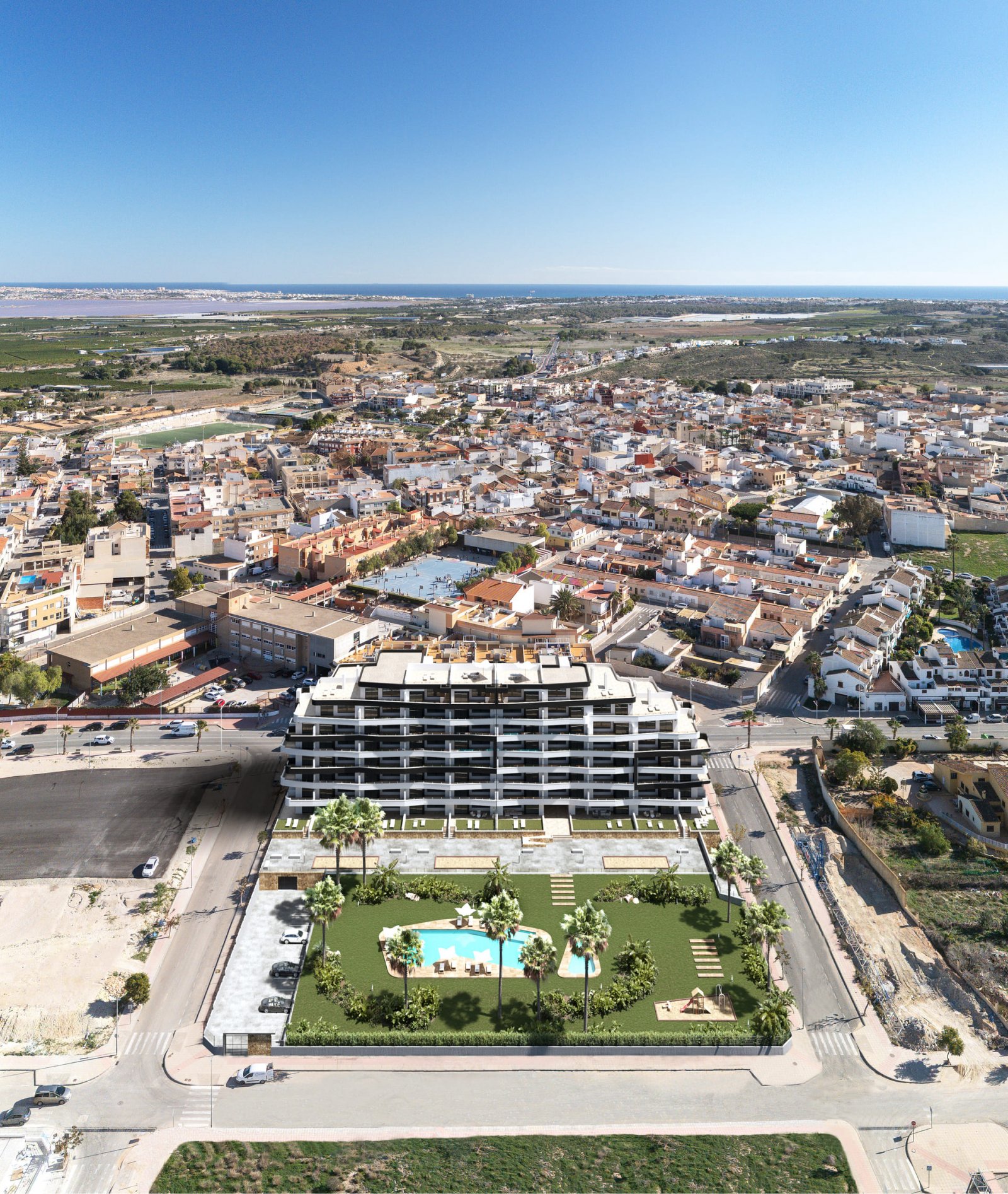 Elegantes Apartment am Strand, mit Garten und Pool, San Miguel de Salinas