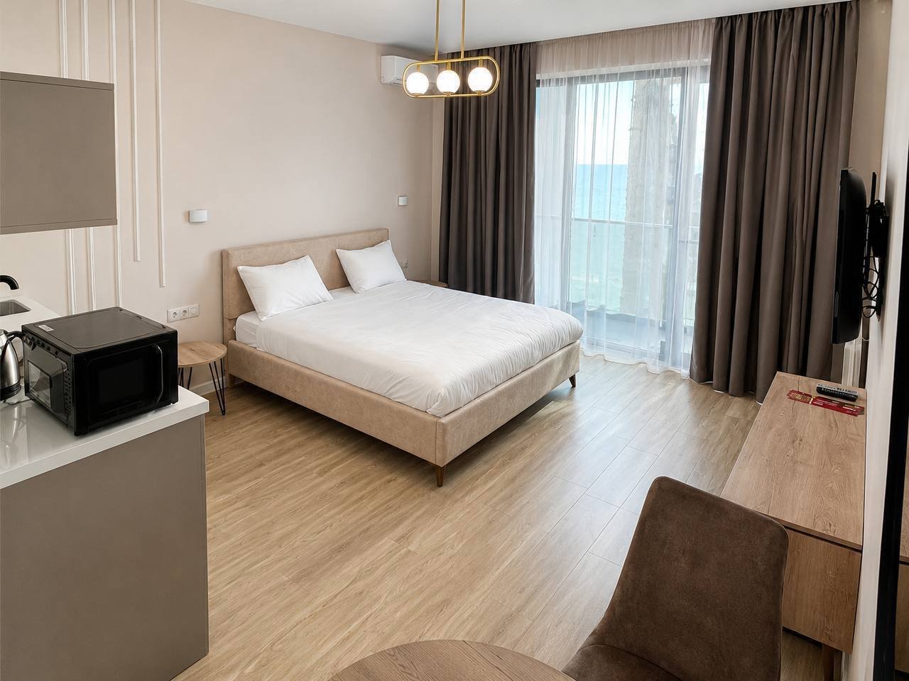 Batumi: Studio z widokiem na morze w Batumi, Gruzja – Rezydencja klasy biznes STEPS przy Nowym Bulwarze Batumi: Studio z widokiem na morze w Batumi, Gruzja – Rezydencja klasy biznes STEPS przy Nowym Bulwarze
