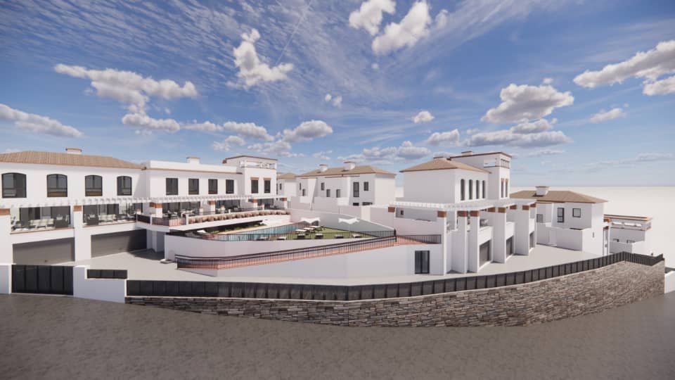 Elegancki dom szeregowy z basenem i widokiem na morze, El Peñoncillo, Torrox