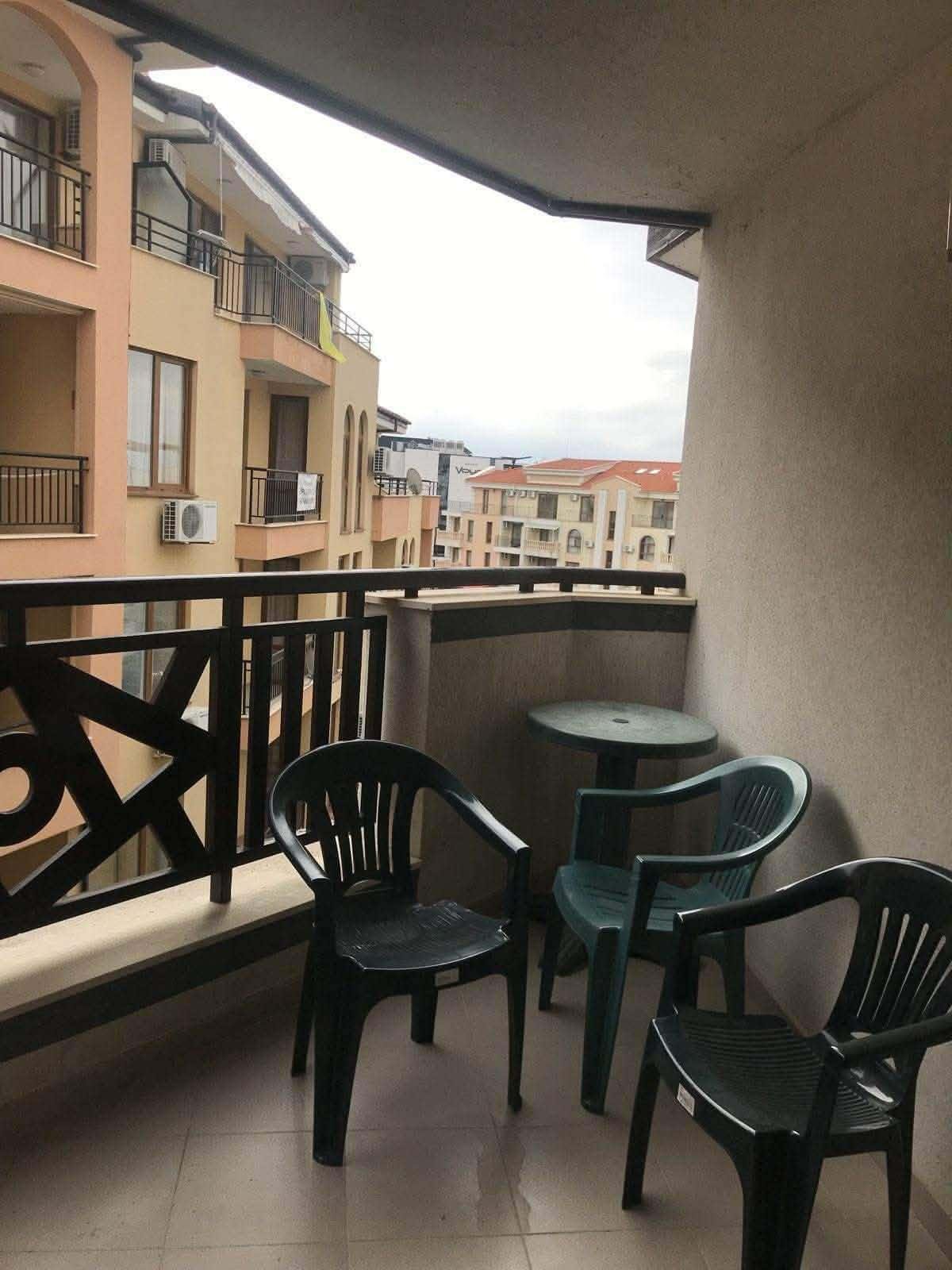 Studio z widokiem na morze w kompleksie Royal Palm, Sveti Vlas, Bułgaria