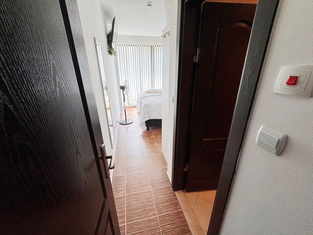 2-pokojowe mieszkanie z własnym podwórkiem w kompleksie Bay View Villas, Kosharitsa, Bułgaria