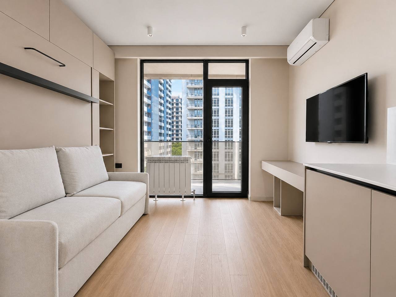 Biznesowy hotel-apartament jako inwestycja z basenem na dachu – New Boulevard, Batumi – 4 minuty od plaży