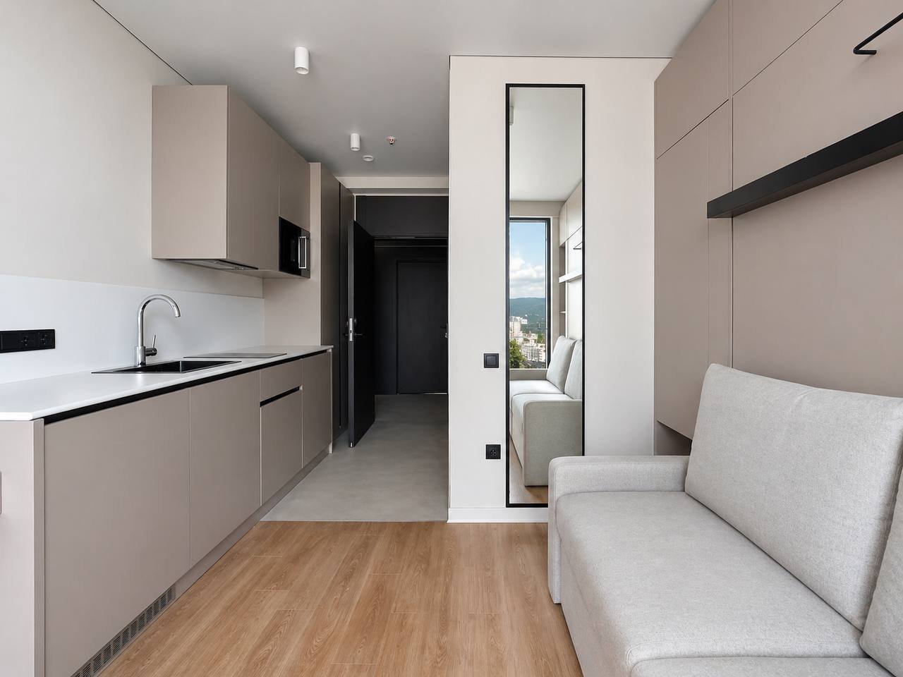 Biznesowy hotel-apartament jako inwestycja z basenem na dachu – New Boulevard, Batumi – 4 minuty od plaży