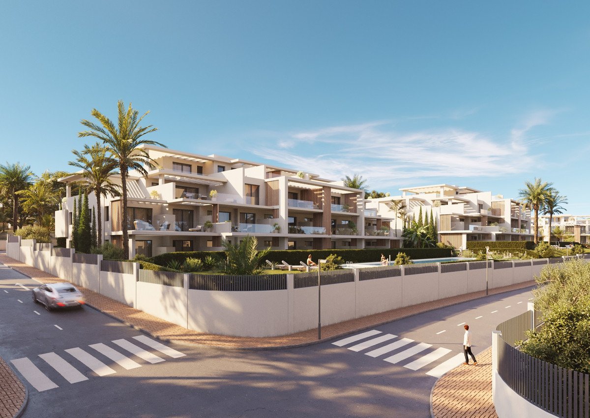 Eleganckie mieszkanie na parterze z ogrodem, blisko plaży, Estepona, Hiszpania