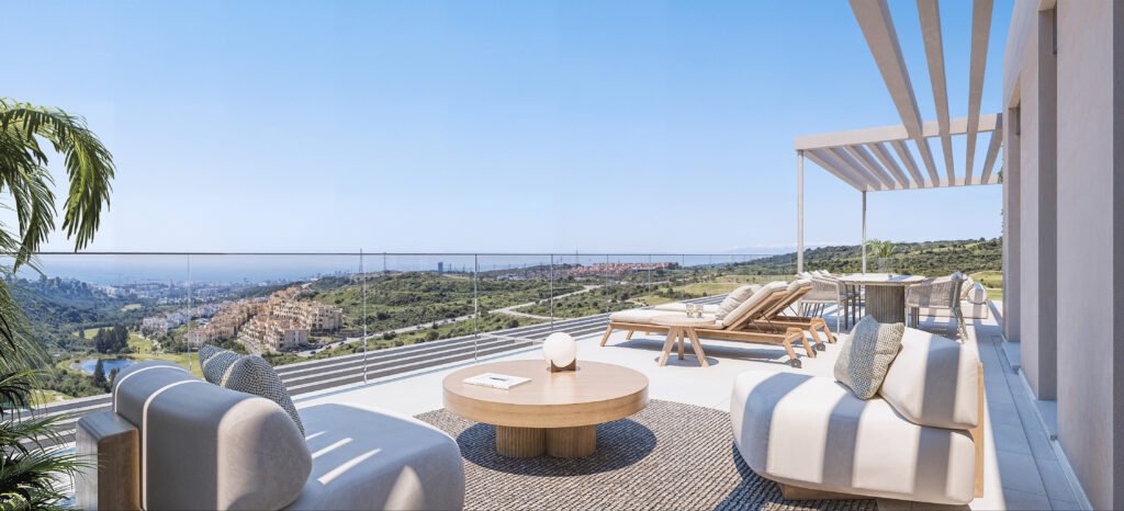 Nowoczesne apartamenty przy polu golfowym i morzu, Estepona