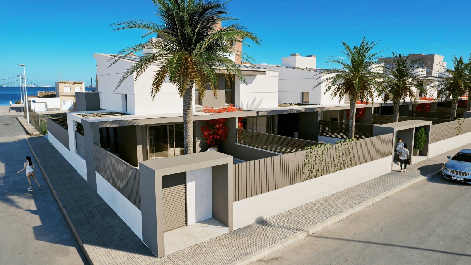 Los Nietos, Murcia: Nowoczesny dom rodzinny z basenem 60 m od morza, Los Nietos, Hiszpania 