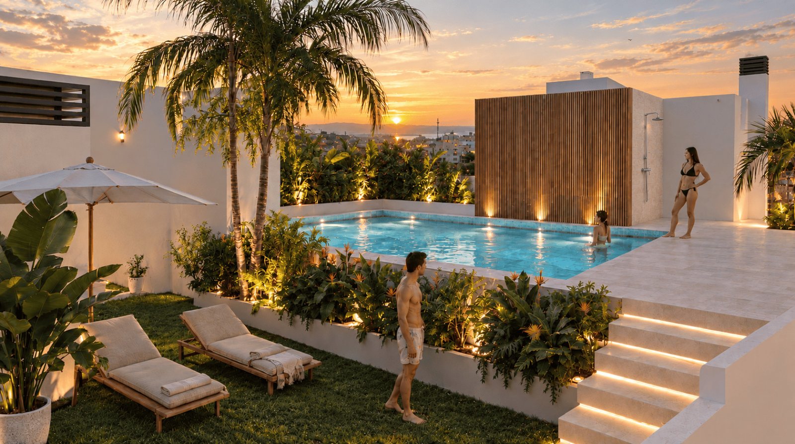 Moderne Apartments mit Pool, 800 m vom Meer entfernt, Santa Pola