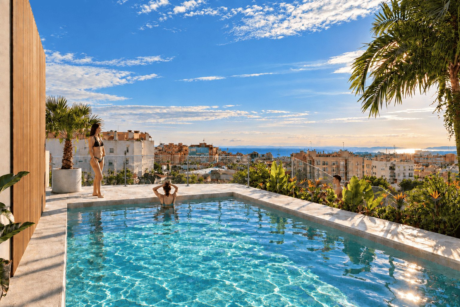 Moderne Apartments mit Pool, 800 m vom Meer entfernt, Santa Pola
