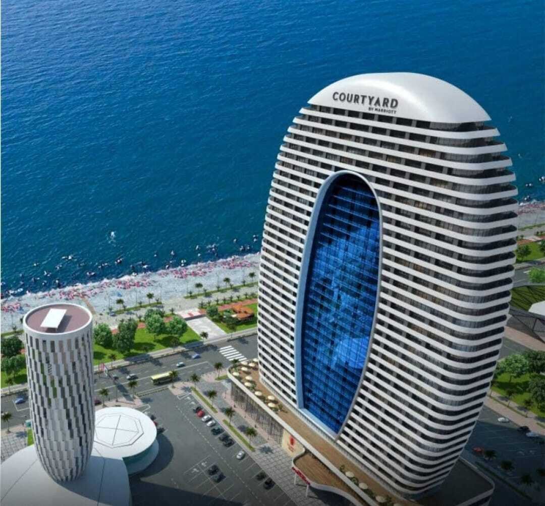 Kompleks klasy premium bezpośrednio przy plaży – Batumi, Gruzja – studio z widokiem na morze