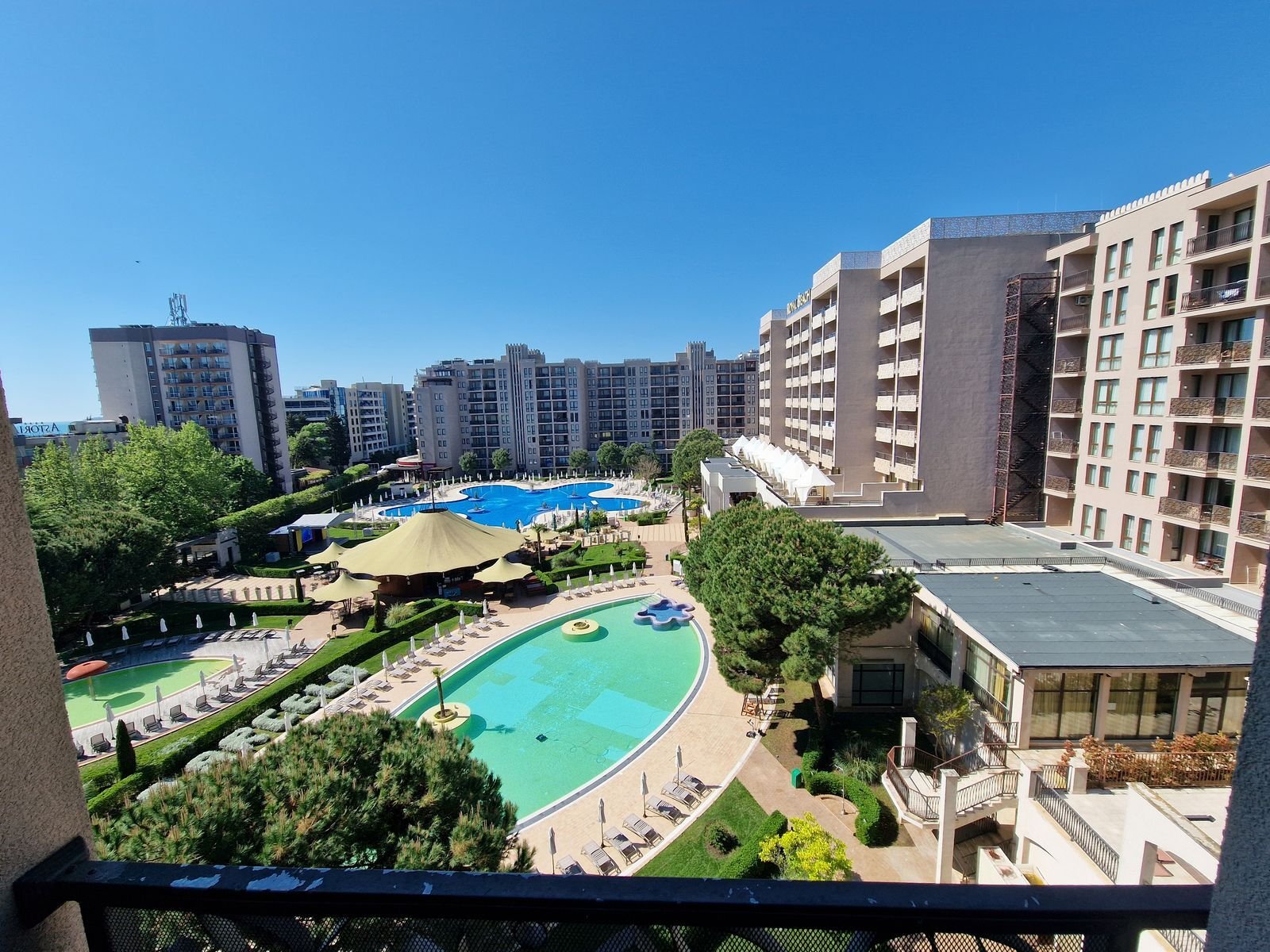 Przestronne studio z widokiem na basen w Barceló Royal Beach, Słoneczny Brzeg, Bułgaria