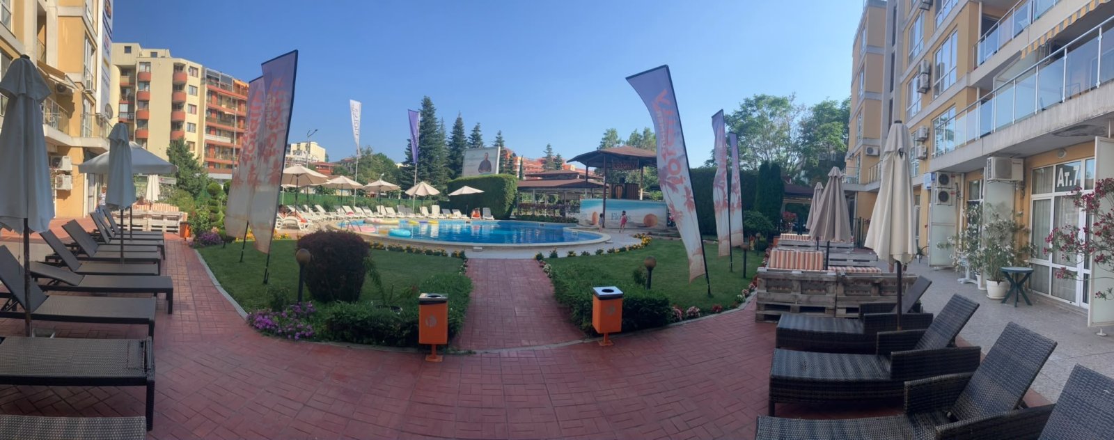 Dwupokojowe mieszkanie w kompleksie Flores Park na Słonecznym Brzegu, Bułgaria