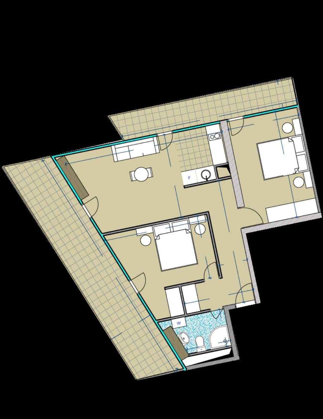 Premium-Eckwohnung – Batumi, Gruzja – Widok na morze i dwa balkony