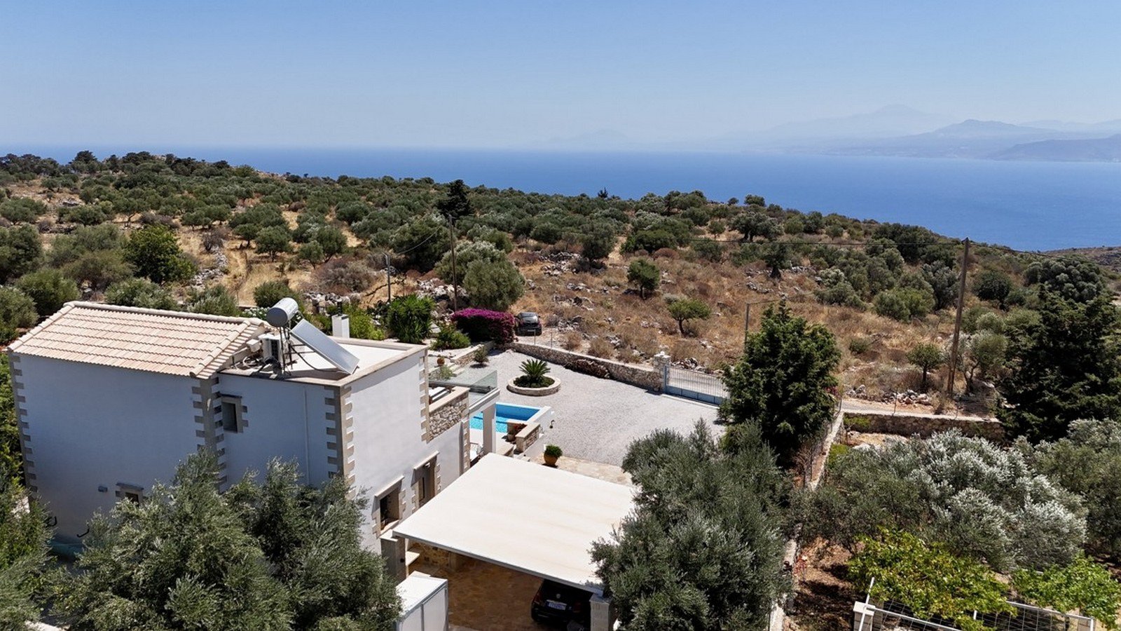Willa z czterema sypialniami, prywatnym basenem i widokiem na morze i Góry Białe, Paleloni, Apokoronas, Chania, Kreta
