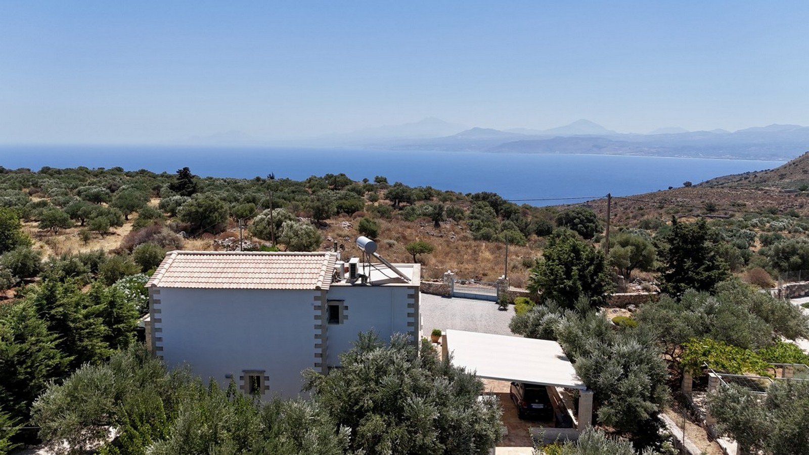 Willa z czterema sypialniami, prywatnym basenem i widokiem na morze i Góry Białe, Paleloni, Apokoronas, Chania, Kreta