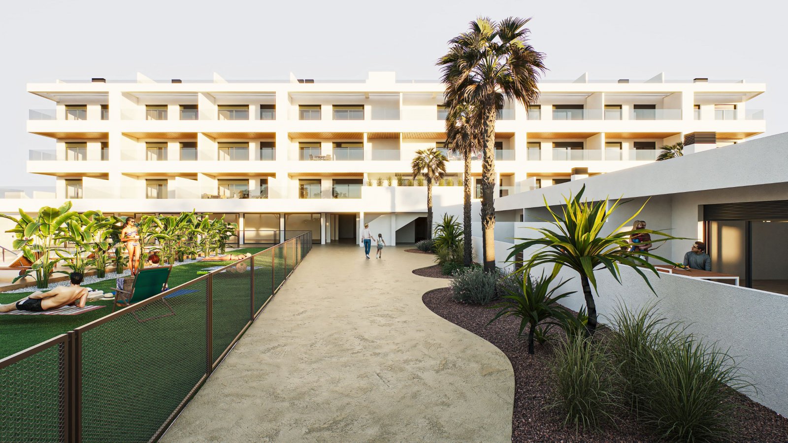 Nowoczesne apartamenty 300 m od plaży z widokiem na morze, Torrevieja