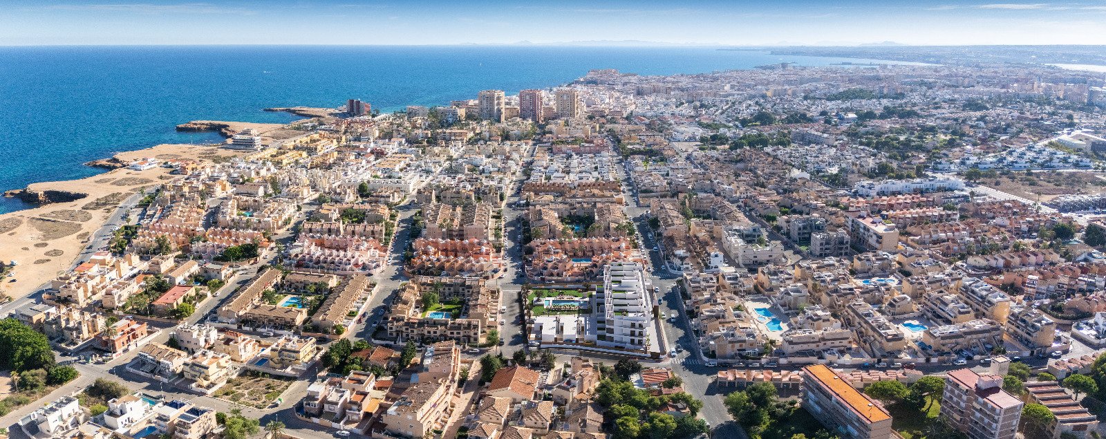 Nowoczesne apartamenty 300 m od plaży z widokiem na morze, Torrevieja