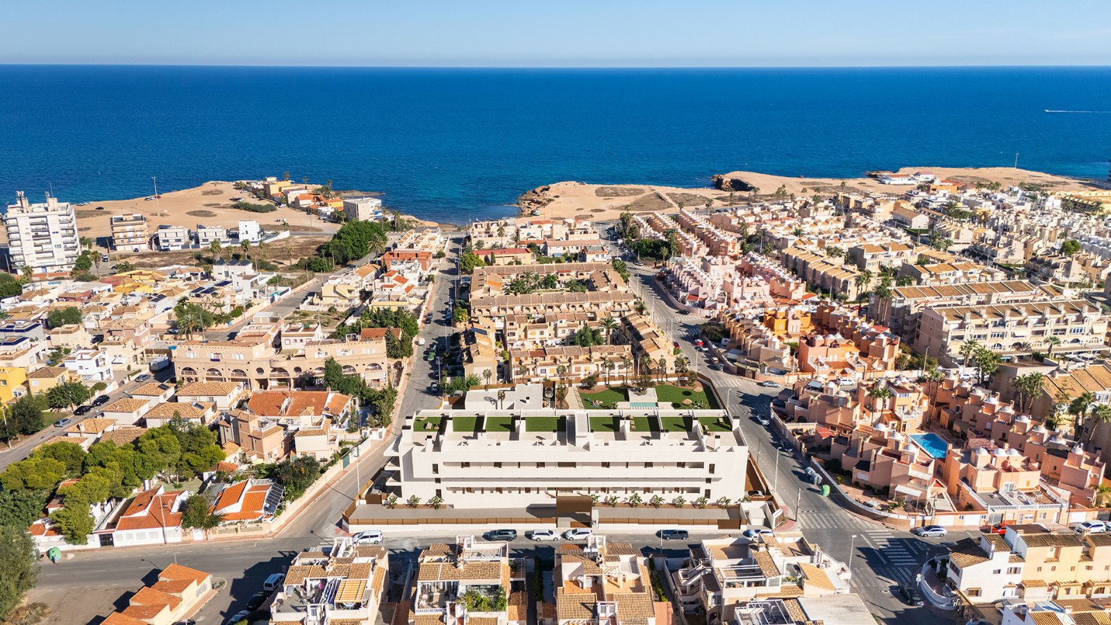 Nowoczesne apartamenty 300 m od plaży z widokiem na morze, Torrevieja