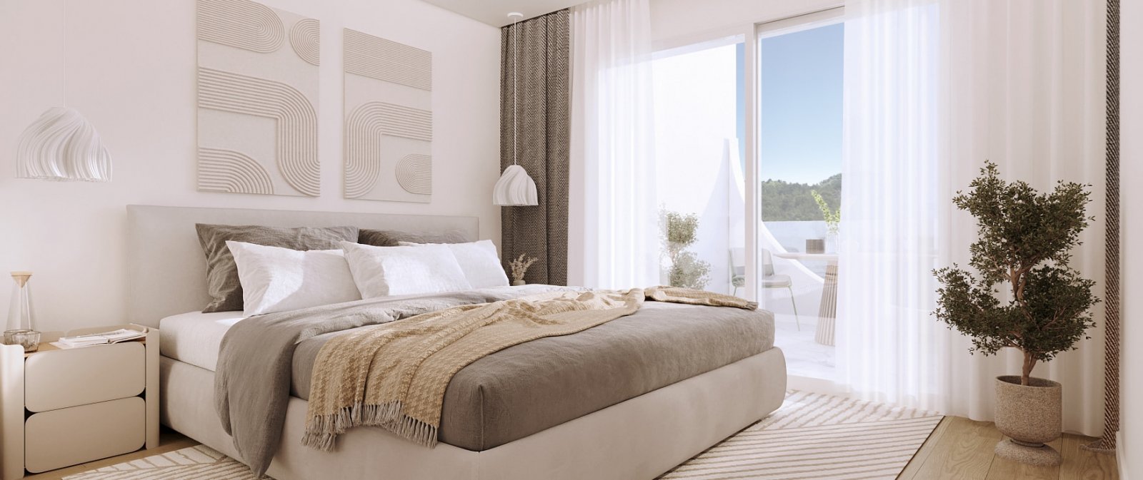 Penthouse z 3 sypialniami i solarium o powierzchni 117 m² w La Manga Club, Cartagena, Hiszpania