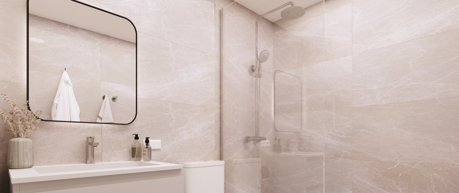 Penthouse z 3 sypialniami i solarium o powierzchni 117 m² w La Manga Club, Cartagena, Hiszpania