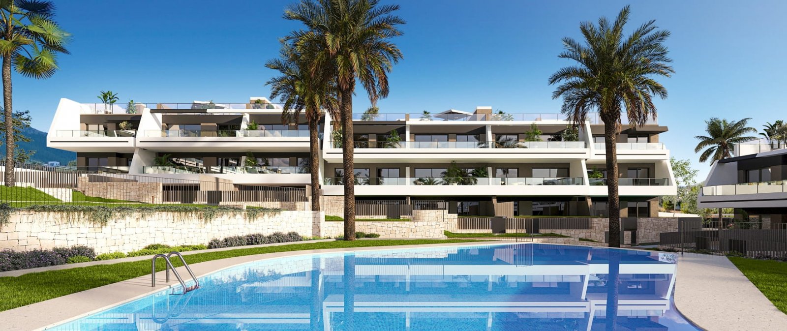 Apartament na parterze z 2 sypialniami i ogrodem 98 m², Dénia, Hiszpania