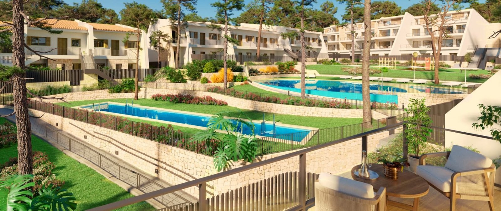 Apartament na parterze z 3 sypialniami, tarasem i ogrodem nad morzem, Teulada, Hiszpania