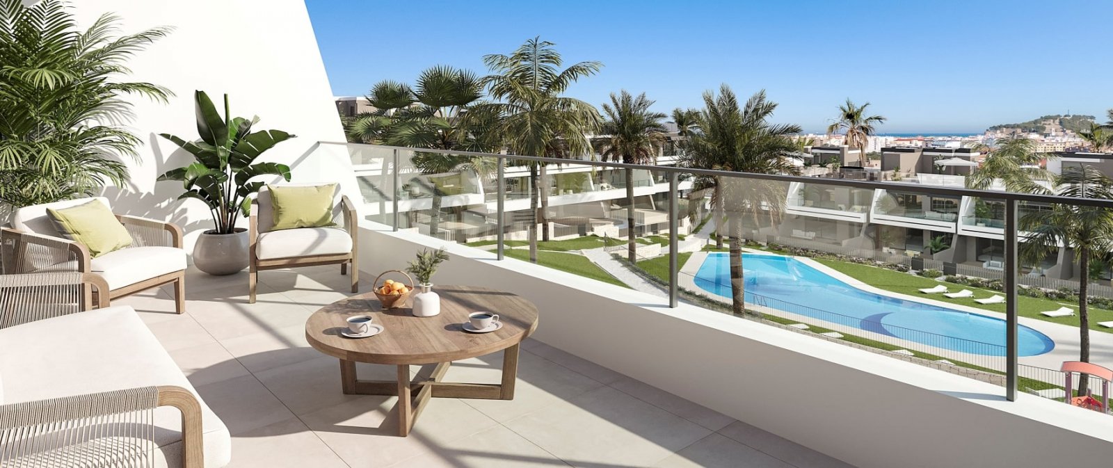Apartament typu duplex z 3 sypialniami i tarasami o powierzchni 80 m², Denia, Hiszpania