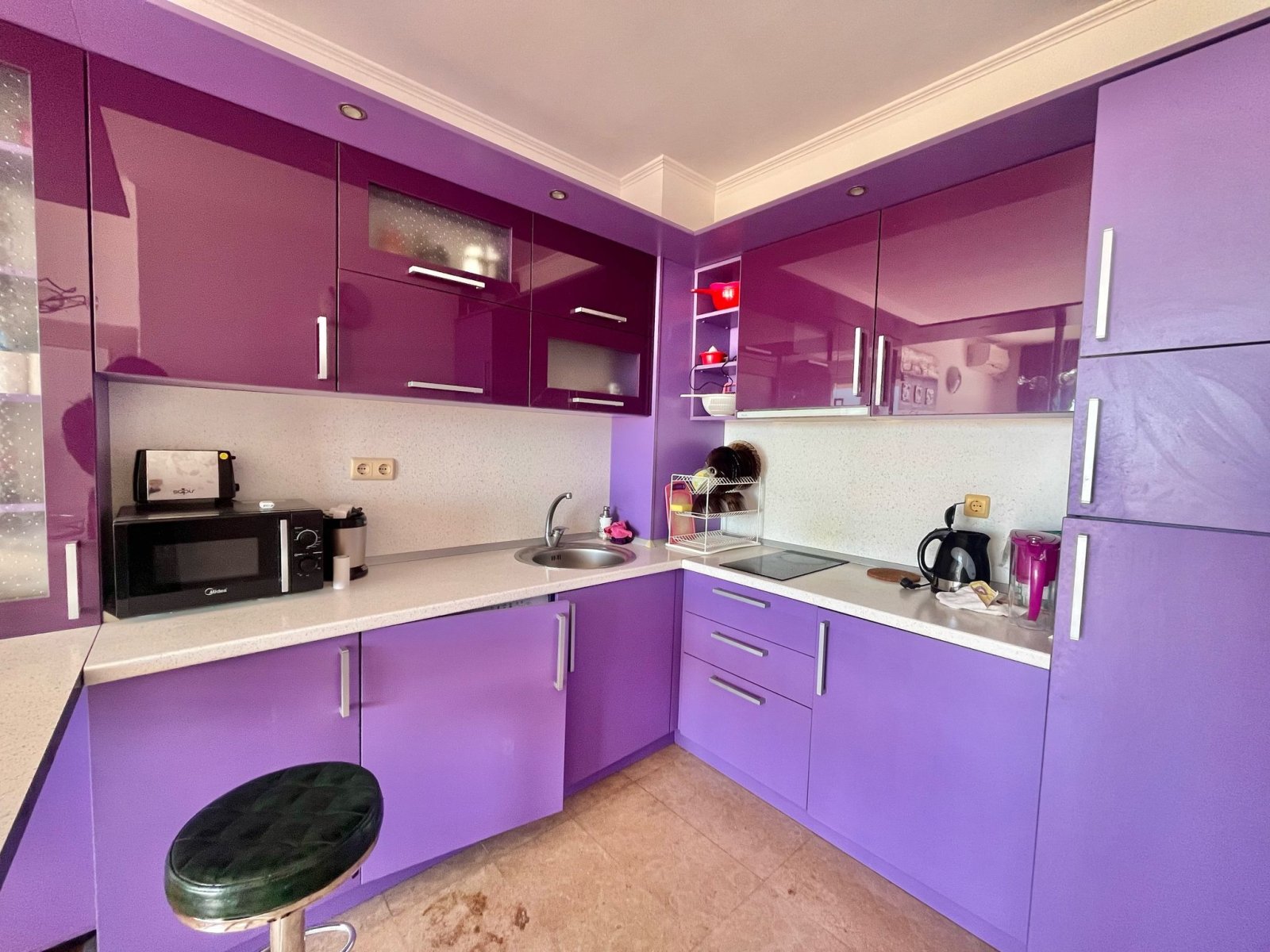 Apartament z 1 sypialnią i widokiem na morze w kompleksie Kristal, Nessebar