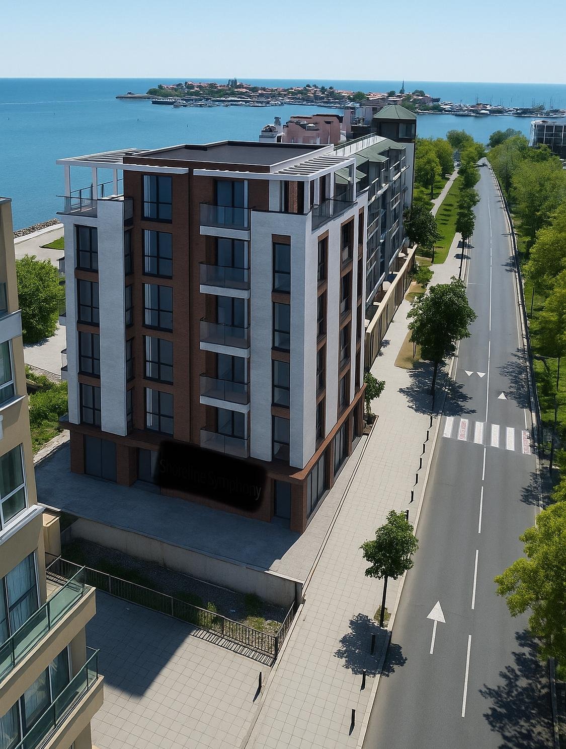 Nessebar: Mieszkanie w nowym budynku, Shoreline Symphony w pierwszym rzędzie 