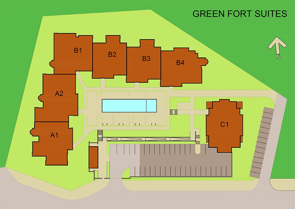 Apartament im. Green Fort Suites, Święty Włas