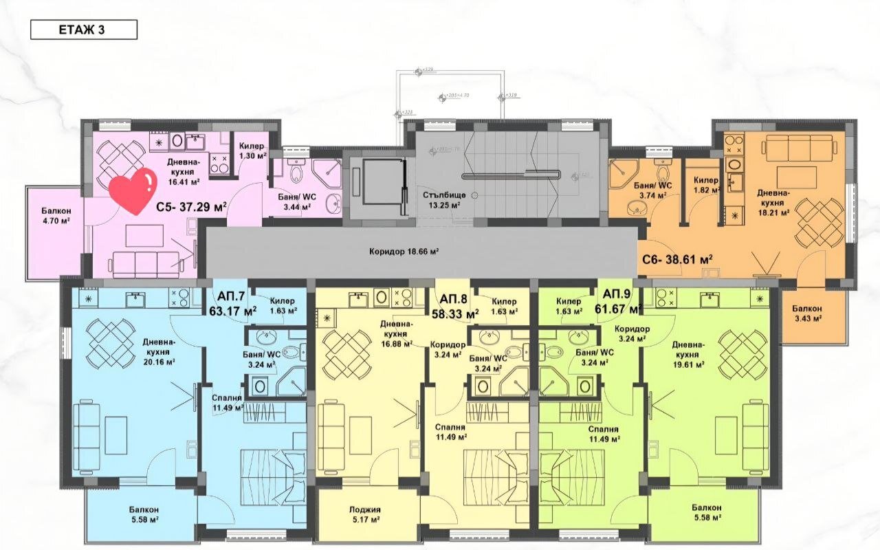 Studio w nowym kompleksie La Mer Silver Residence 2