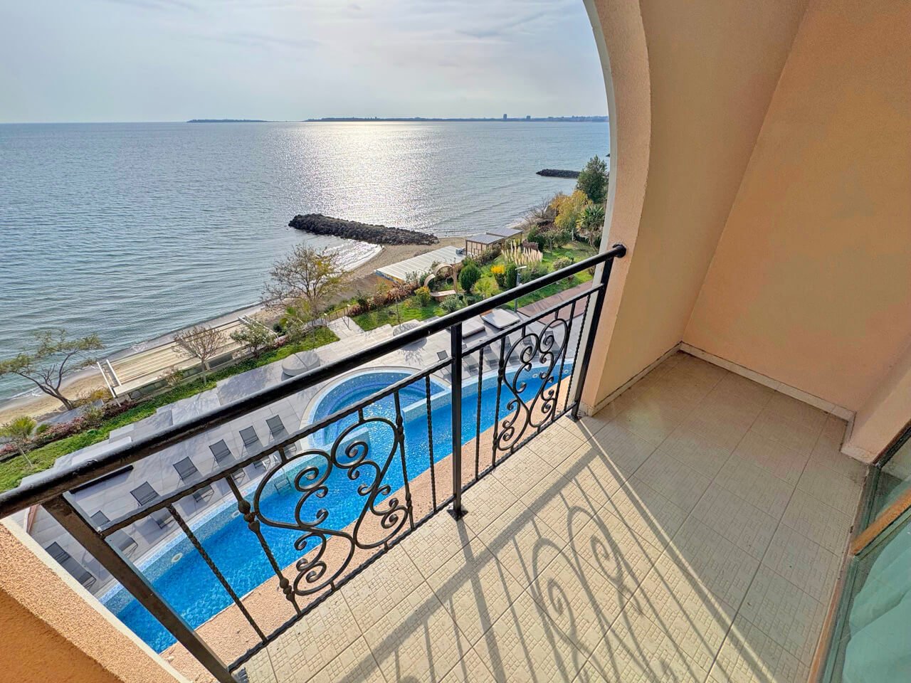 Studio im Komplex Grand Hotel z widokiem na morze w Sveti Vlas, Bułgaria