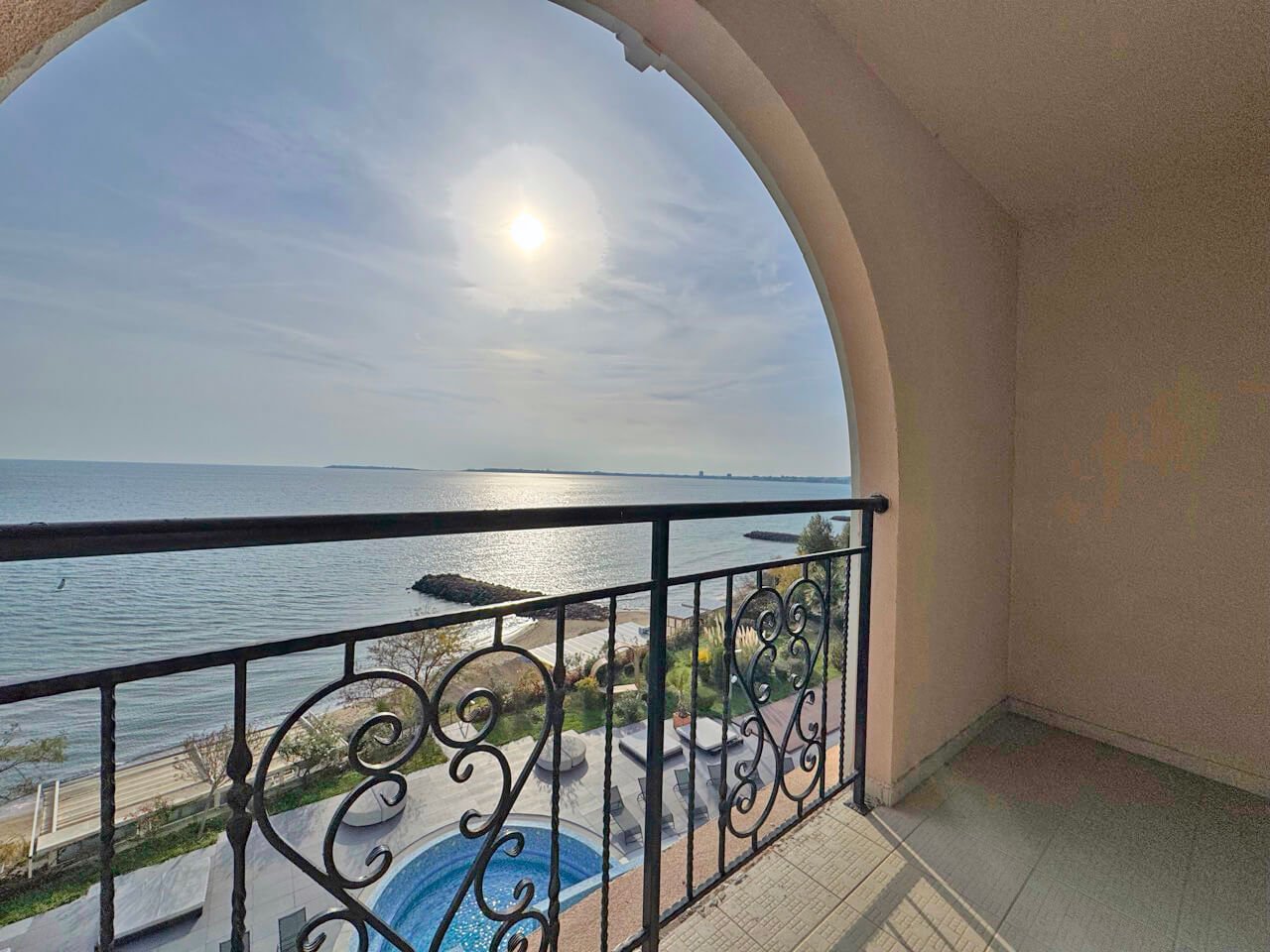 Studio im Komplex Grand Hotel z widokiem na morze w Sveti Vlas, Bułgaria