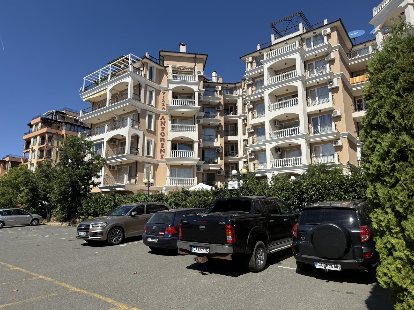 2-pokojowe mieszkanie z widokiem na morze, Villa Antorini, Sveti Vlas, Bułgaria