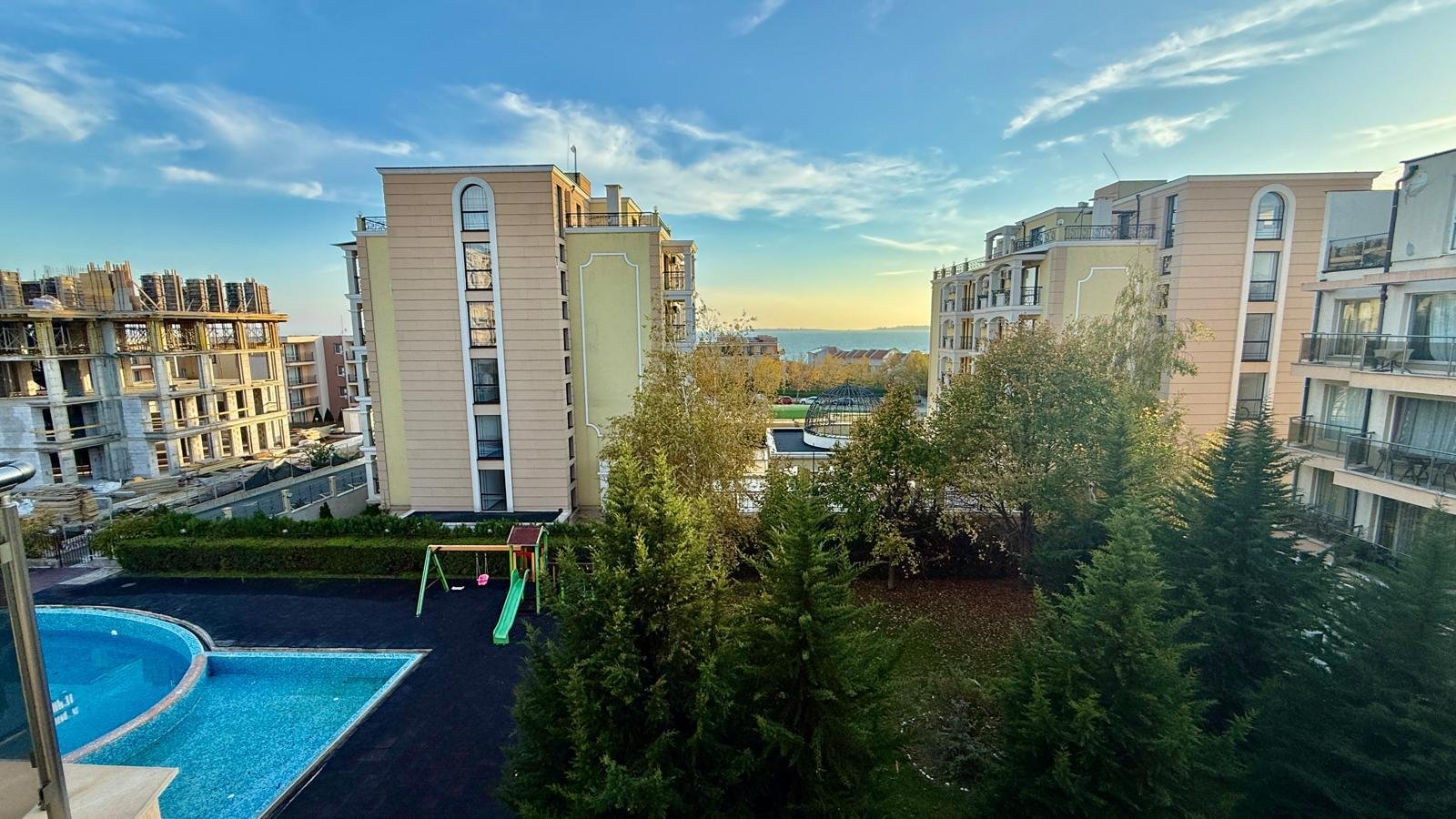 Studio z widokiem na morze w kompleksie Anna Marina w Sveti Vlas, Bułgaria