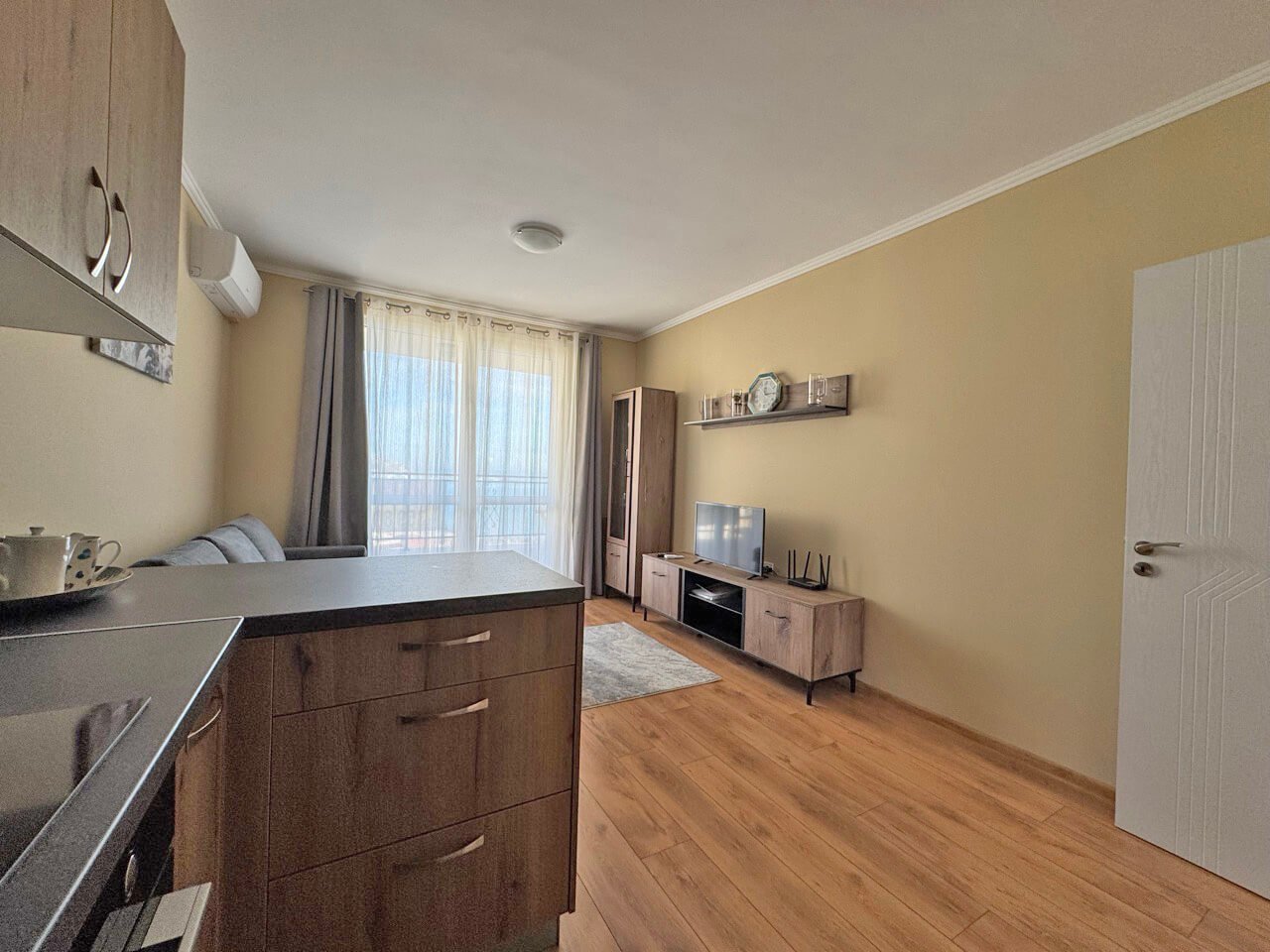 Dwupokojowy apartament z widokiem na morze w kompleksie Ipanema Beach w Sveti Vlas, Bułgaria