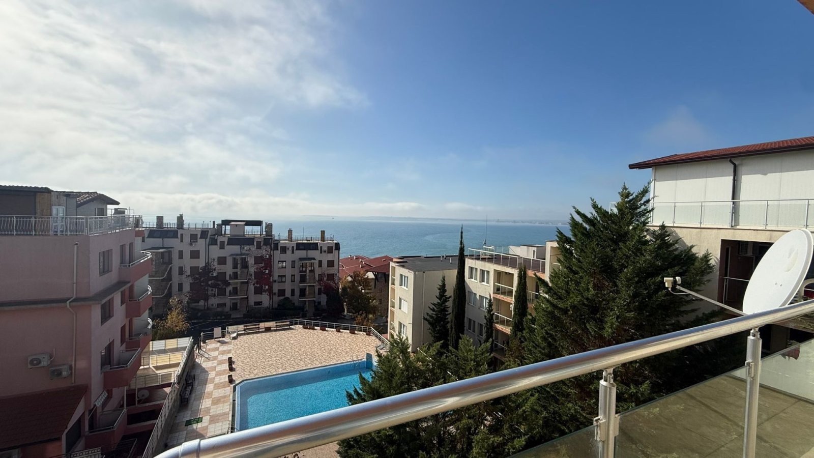 3-pokojowe mieszkanie z widokiem na morze, Vista Residence Sveti Vlas, Bułgaria