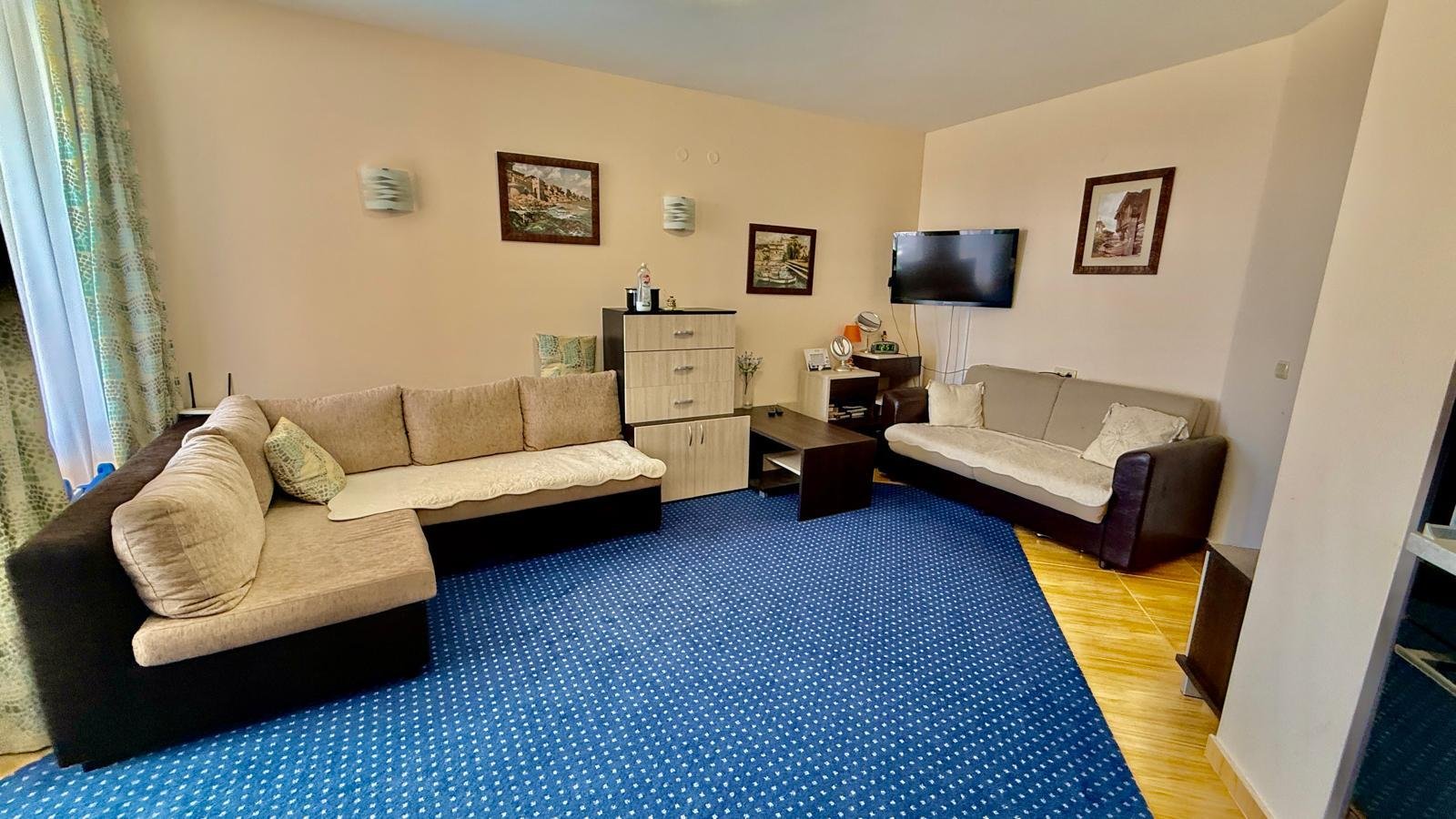 Dwupokojowe mieszkanie z widokiem na morze w kompleksie Sky Dreams w Sveti Vlas, Bułgaria