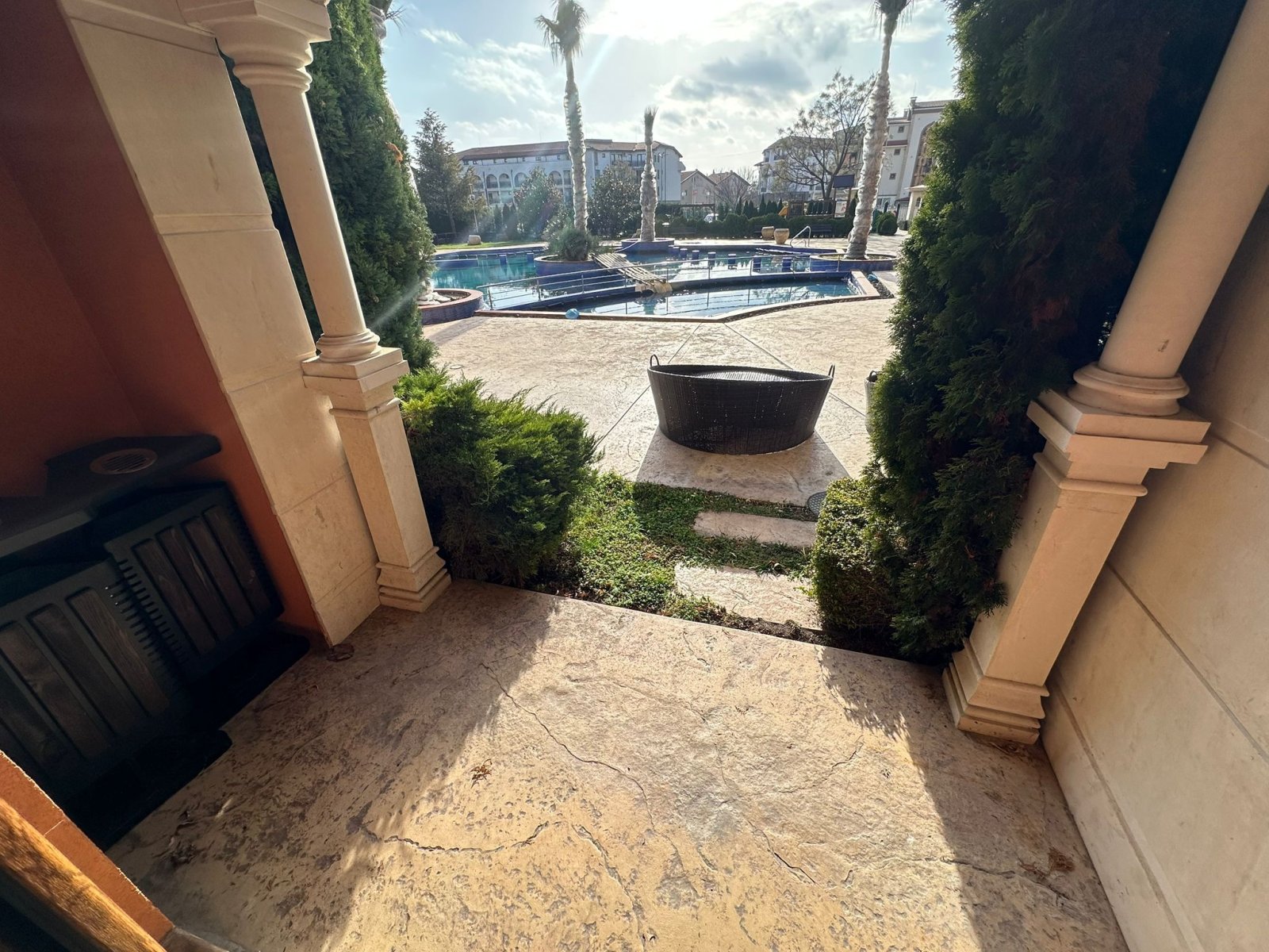 Studio z widokiem na basen w kompleksie Cascadas, Ravda, Bułgaria