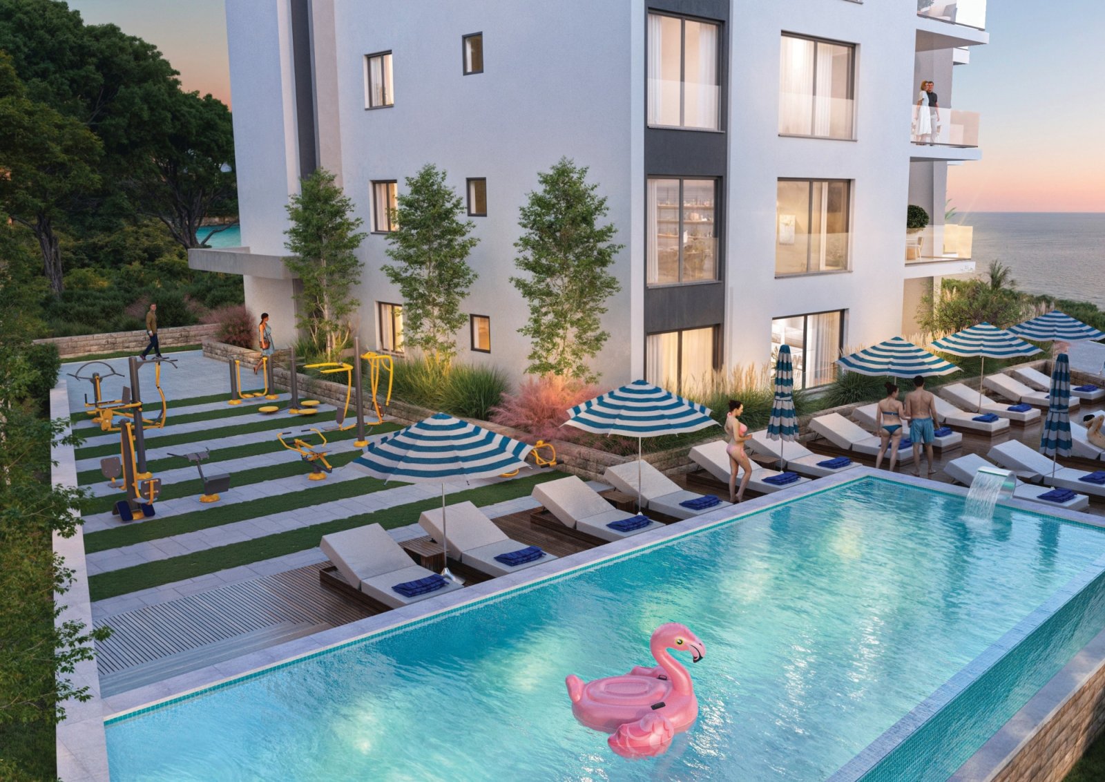 Роскошный пентхаус с просторной террасой и захватывающим видом на море, Добра Вода