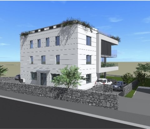 Neue Wohnung mit Garten in Krk auf der Insel Krk