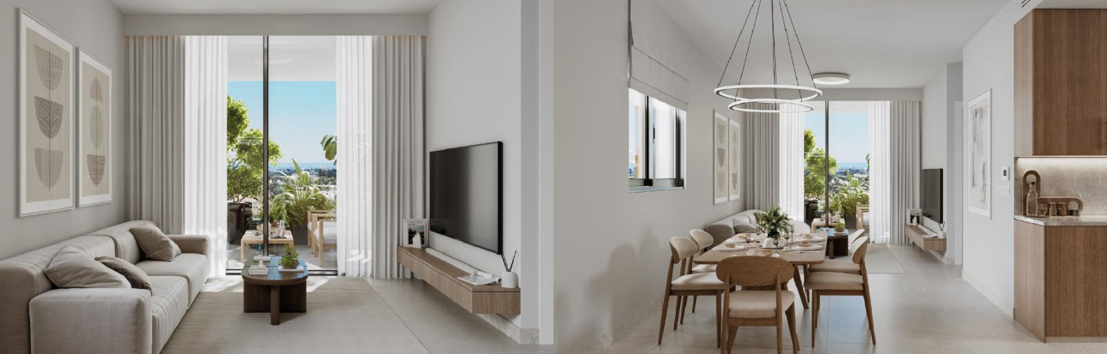 Инвестиционная двухкомнатная квартира в Пафосе с использованием инфраструктуры отеля Athena Beach