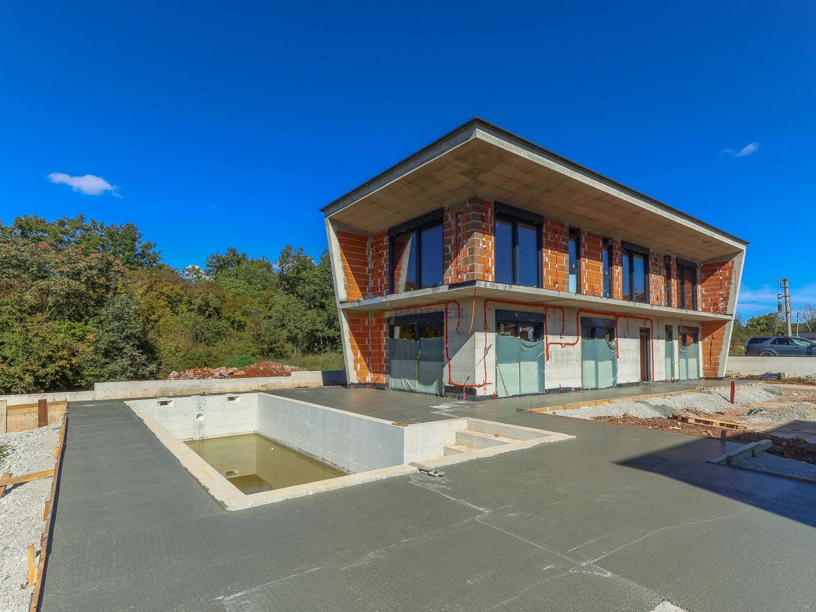 Современная вилла, уединение, бассейн и тишина леса → Матулини, Пореч