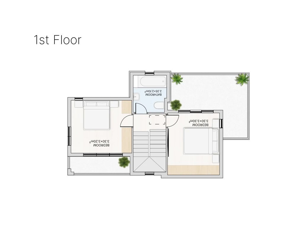 Villa mit drei Schlafzimmern, zwei Badezimmern, Swimmingpool in einem renommierten, preisgekrönten Projekt, großes Grundstück