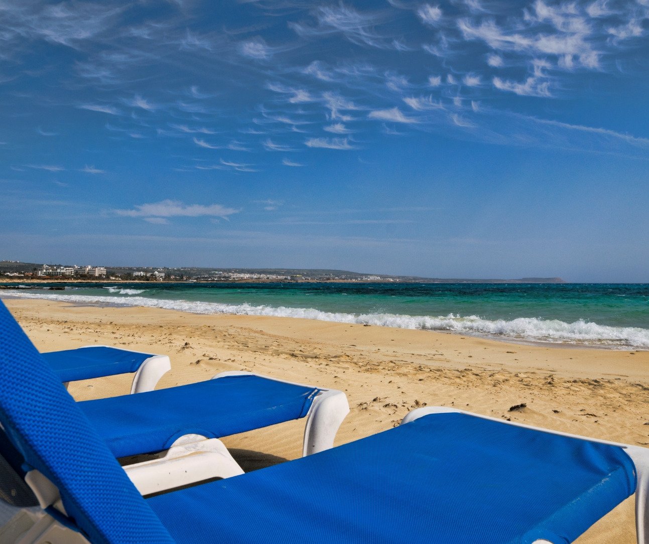 Luxuriöses 2+1-Apartment direkt am Strand in Protaras, hervorragende Infrastruktur