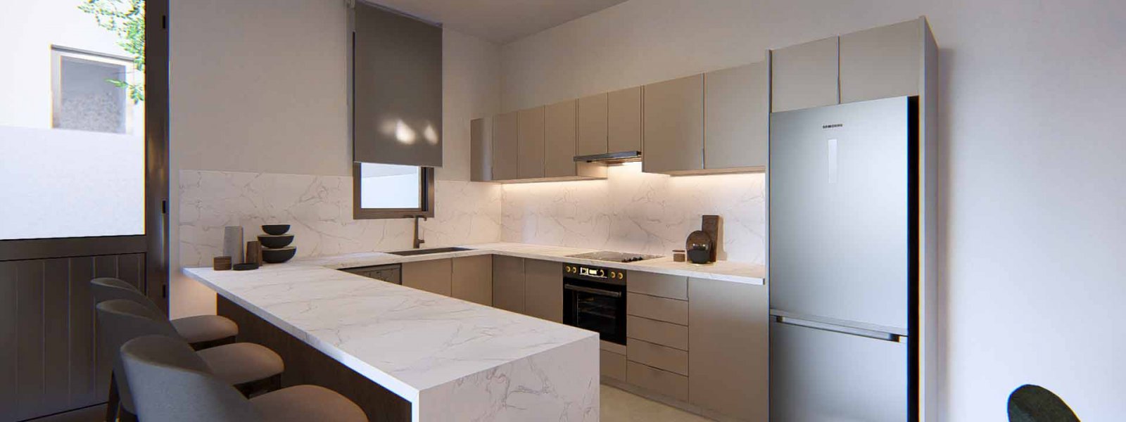 Meteora Residences – современная вилла в самом сердце Пафоса, завершение строительства в 2026 году