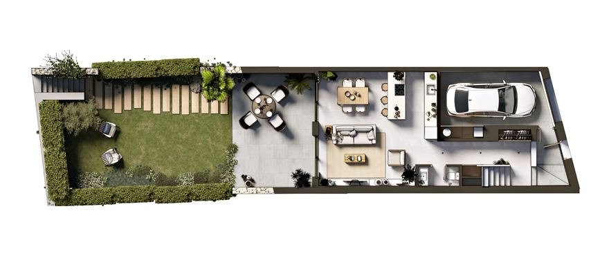 Luxuriöses Stadthaus mit Garage – modernes Wohnen mit traditionellem Charme im Herzen Mallorcas