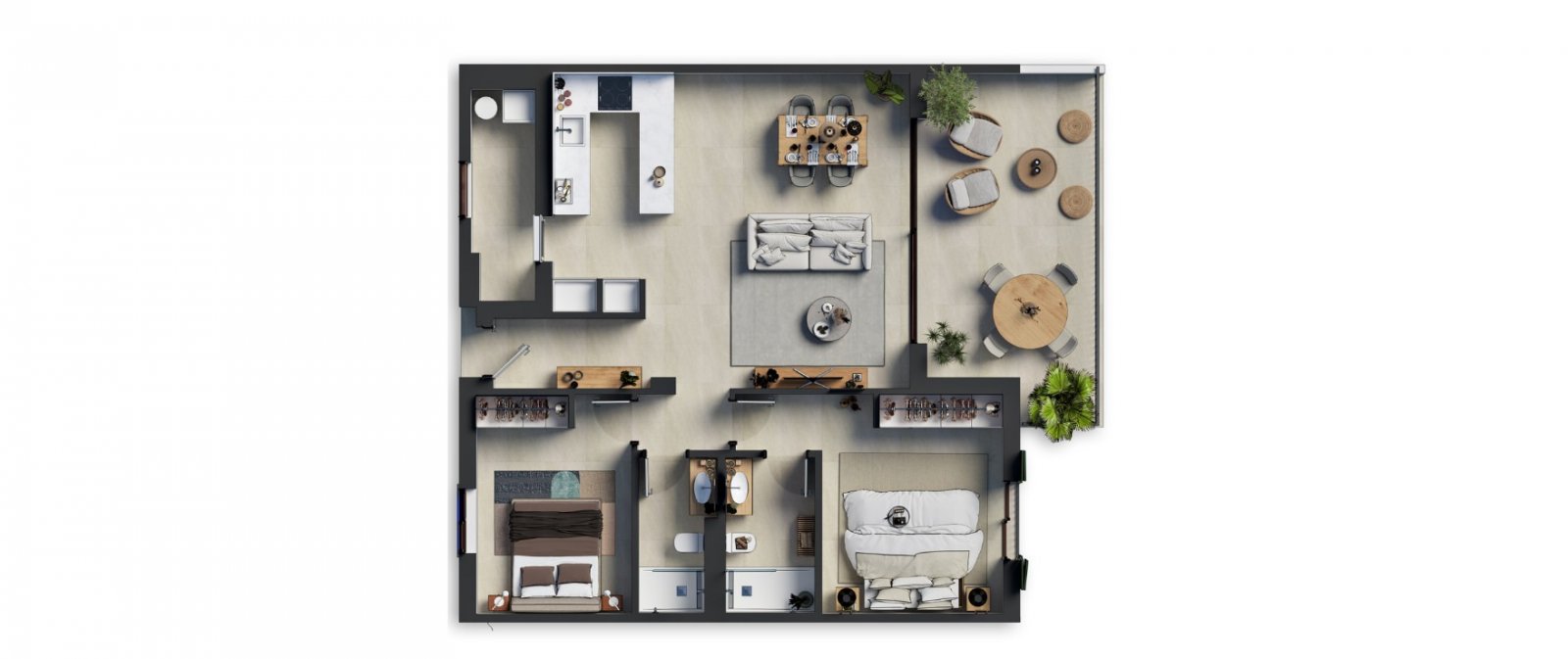 Exklusive Maisonette-Wohnung für alle, die viel Platz und Privatsphäre lieben – stilvolles Wohnen im Herzen Mallorcas