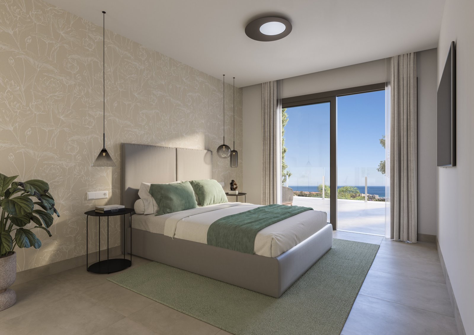 Премиальный дуплекс с видом на море и солярием, Эстепона, Коста-дель-Соль