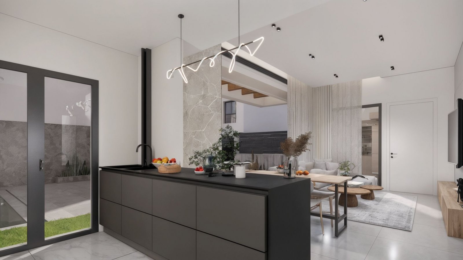 Современный таунхаус с частным бассейном и садом, Ла Эррада.