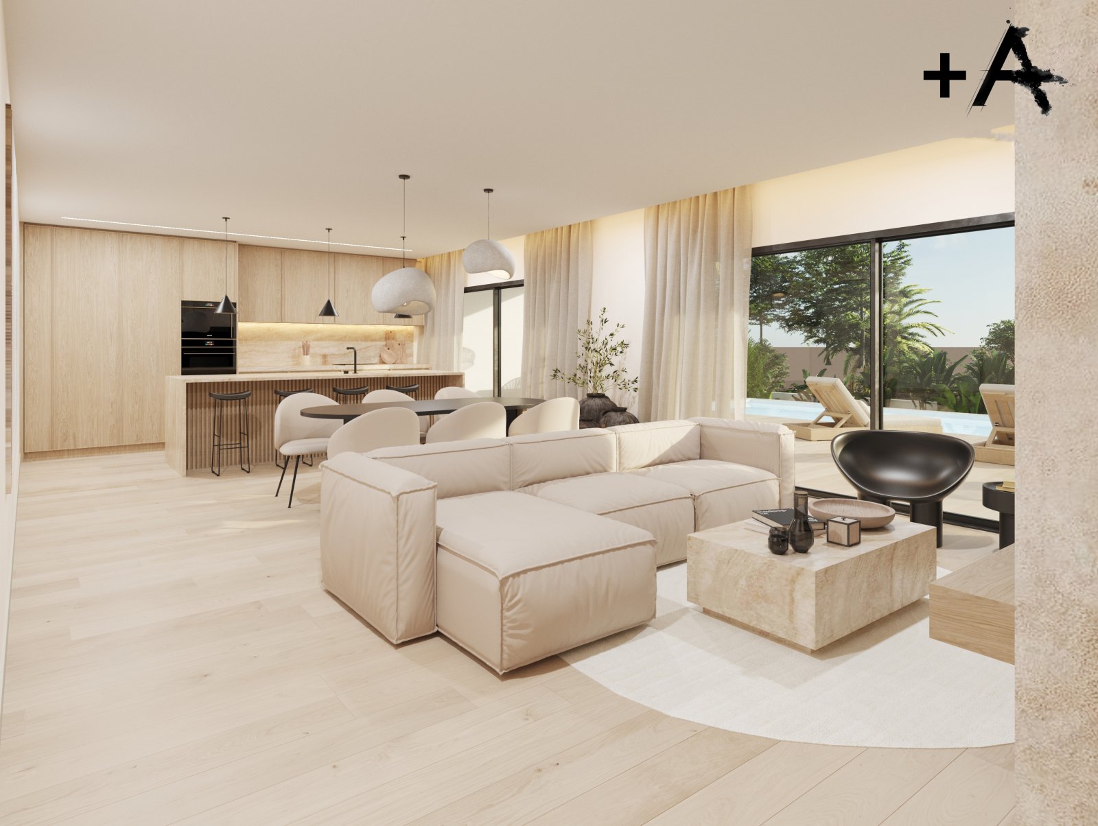 Эксклюзивный отдельно стоящий дом с видом на море и частным бассейном, Полоп.